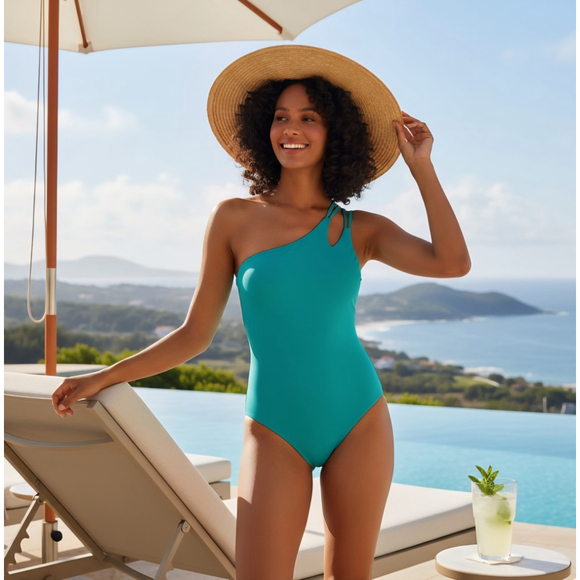 La Blanca Other - La Blanca One piece Swimsuit Bathing Suit 16 Emerald Forest Green Tummy Control